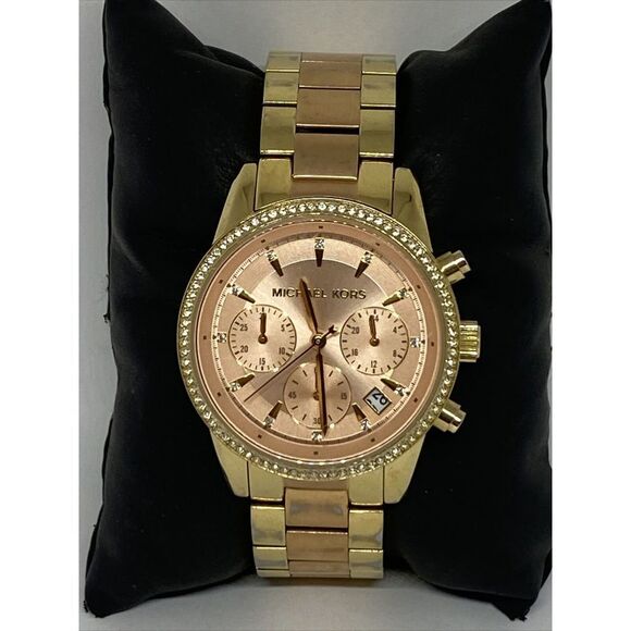 Michael Kors Ritz K6475 Women's Stainless Steel Analog Dial Quartz Watch WO553 - Picture 1 of 12